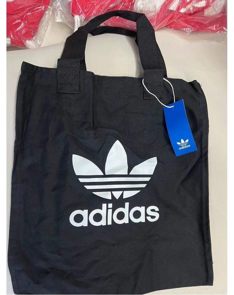 アディダス キャンバスバッグオシャレスポーツ風環境保護ショピングバッグ