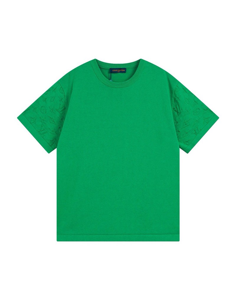 ルイヴィトン tシャツニット 超人気新作 お洒落モノグラム付き簡約ティシャツ短袖ウール編み