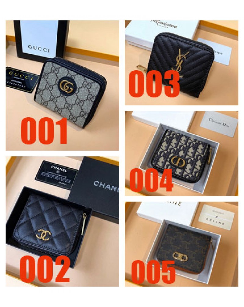 グッチ Chanel dior celineサンローランカードケース 大容量 オシャレ人気小銭入れ携帯便利