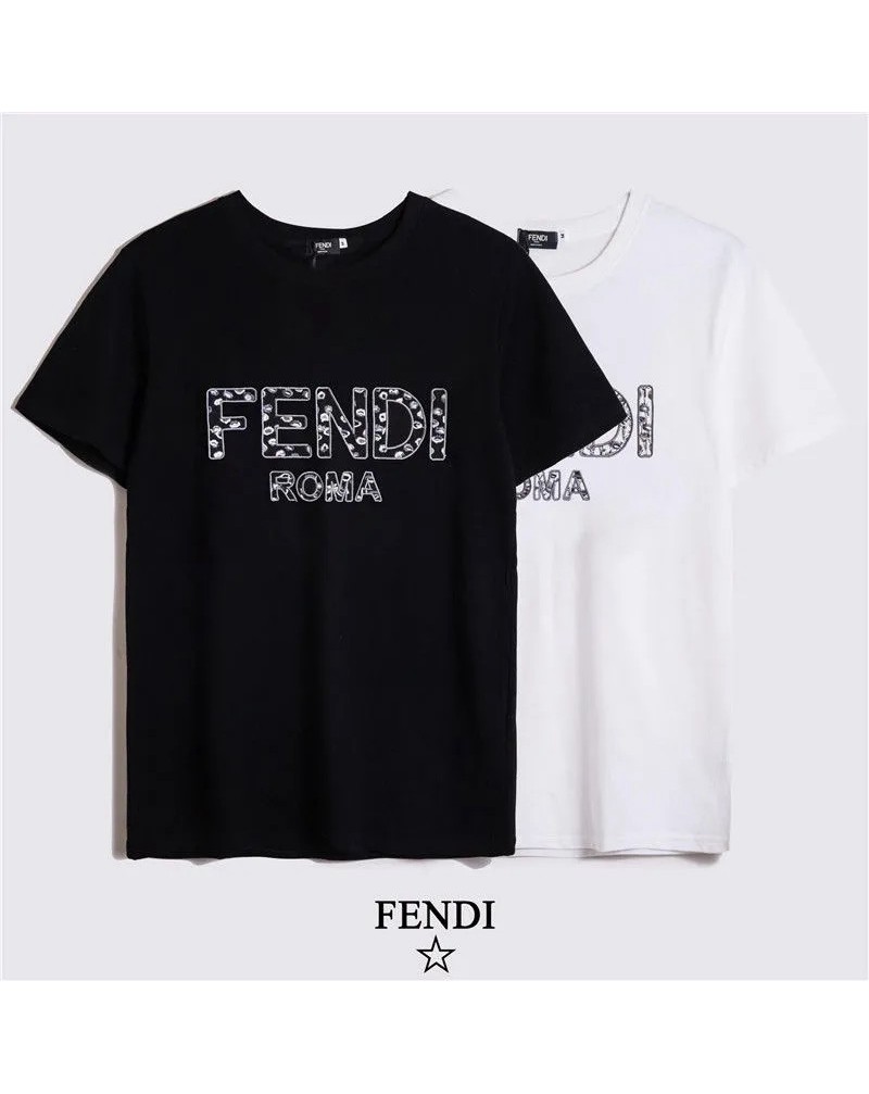 フェンデイ ｔシャツ半袖 お洒落人気ウェア上着ペアお揃い コットン製ファッショントップスコピー