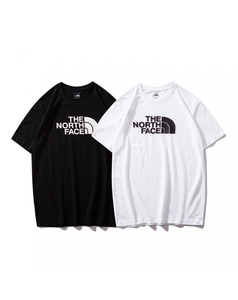 the north face tシャツ半袖お洒落カジュアルウェア上着コットン製ソフトファッショントップスメンズレディース兼用潮流人気