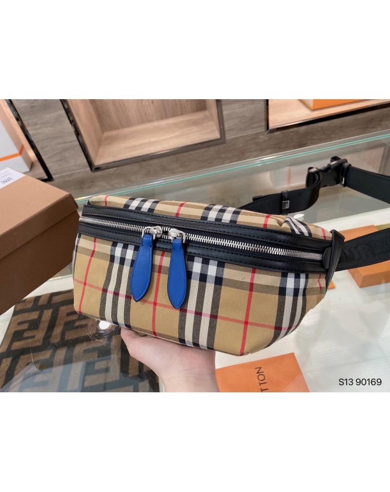 バーバリーウエストバッグお洒落経典イギリス風BURBERRY 斜め掛けバッグファッション潮流人気